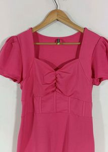 Chic Pink Mini Dress