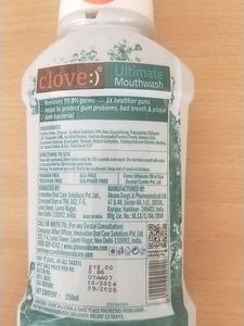 Clove Ultimate Mouthwash - Icy Mint 250ml