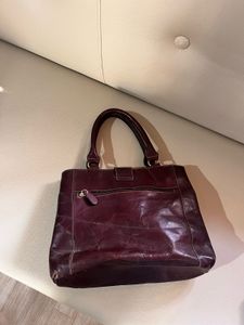 maroon leather  Bag