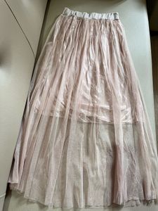 Elegant beige Tulle Skirt