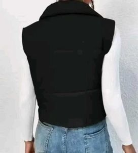 Sleeveless Black Puffer Jacket