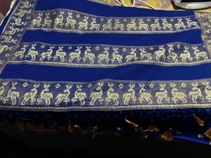 Pure Cotton Navy Blue Saree 💙