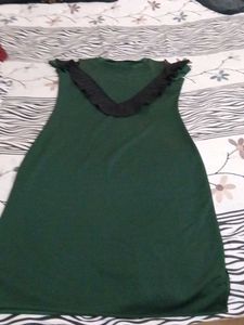 A Line Shoulder Cut Dress