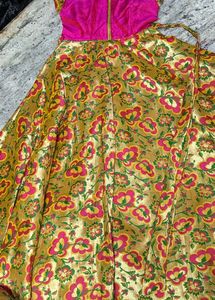 Traditional Crop Top And Frock For @ilma_ilam