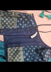 Blue Embellished Lehenga Choli Set