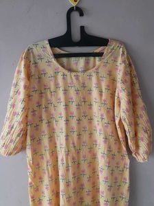 Floral Print Maxi Dress(bust 42,length 50.5)