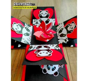 Panda-Themed Double Layered Explosion Box