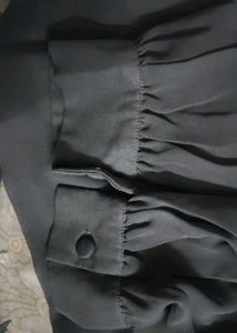 Sheer Black Lace Accent Blouse