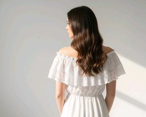 Sale 🎉✨ Elegant Off-Shoulder White Dress