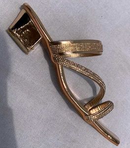 Gold Embellished Fera Sandals
