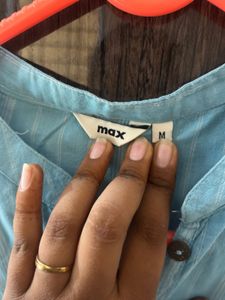 Blue Striped Tunic Top