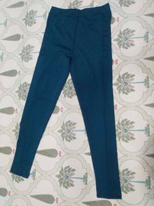 Blue Maroon Green  High-Waisted Leggings