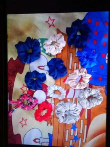 12 Scrunchies And 1 Hair Bow