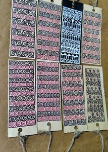 Handmade Bothside Doodle Bookmarks - Set of 8