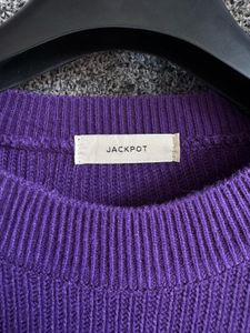 Purple Knit Pullover Sweater
