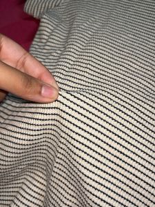 Striped Ribbed Tee