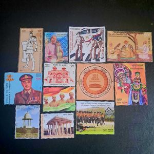 12 Collectible INDIAN STAMPS