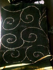 Black Saree 🥻 Blouse Pis
