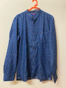 Blue Printed Shirt