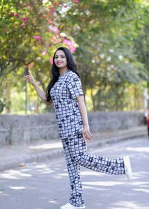 Cute Printed Night Suit