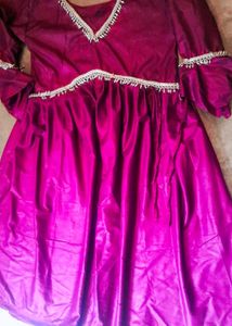 Handmad trendy alia cut kurti frock