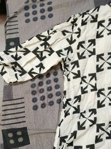 Patterned Button-Down Shirt