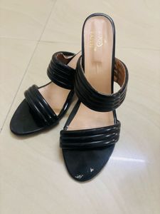 Black Heeled Sandals