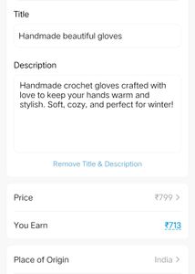 Handmade beautiful gloves