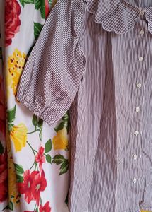 Vintage Chic Striped Top