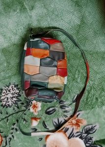Colorful Patchwork Leather Bag