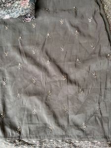 XL Churidar Set Ash Colour