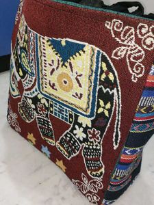 👜♻️Laptop Handbag Elephant Tapestry Tote Bag