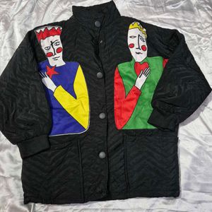 Unique Graphic Puffer Jacket