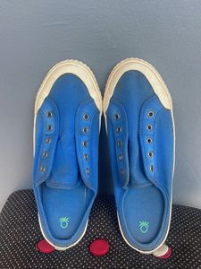 Blue Canvas Shoes