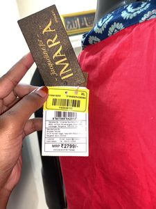 A Line Kurta And lagging With Printed Dupatta