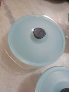 3 Dinner Glass Containers with Lids