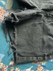 Zara High Waist Denim Shorts
