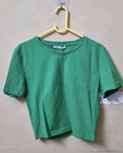Zara Basic Green Top