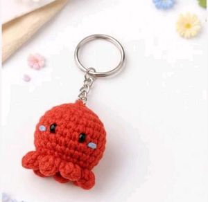 Pink Octopus Keychain