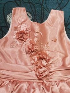 Pink Dress For 3-4 Years Girls