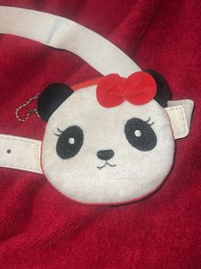 Cute Panda Plush Belt Bag