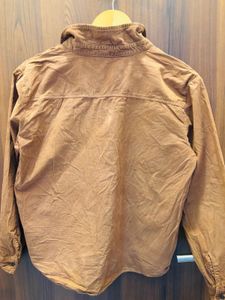 Brown Corduroy Button-Down Shirt