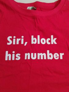 Siri Block Him Tee