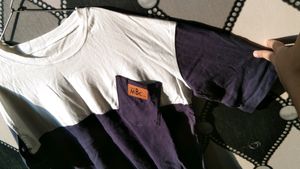 Blue &amp; White Oversized T-shirt