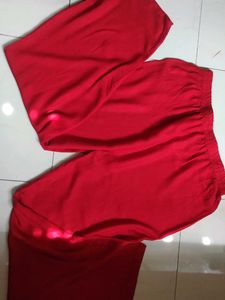 Red Palazzo Pants
