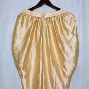 Stalk Buy Love Gold Satin Dhoti Pants