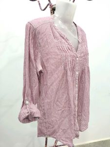 H&amp;M Stripped Button Down Top