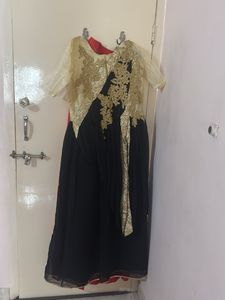 Elegant Embroidered Saree  Dress