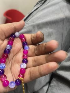 Colorful Beaded Charm Bracelet