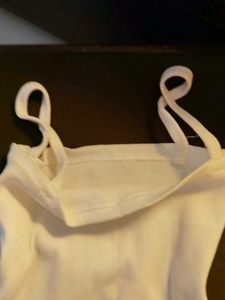 Y2k Minimalistic White Tank Top